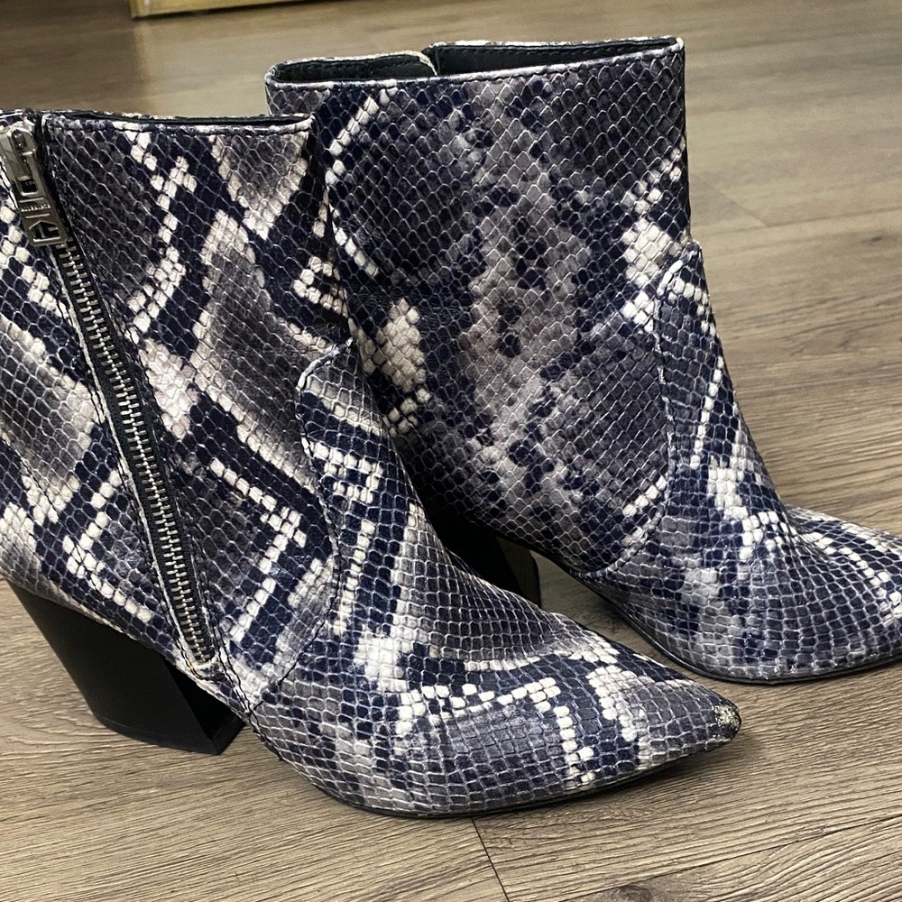 All saints Snake Skin Ankle Boots